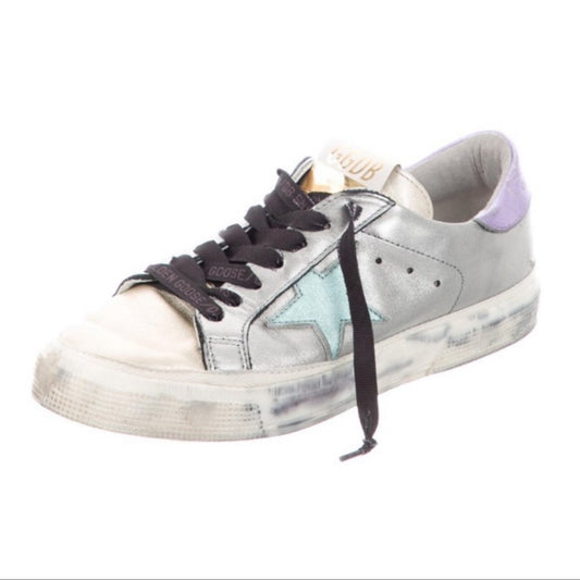 Golden Goose Women’s May Colorblock Low-Top Sneakers Size 41 /US 11