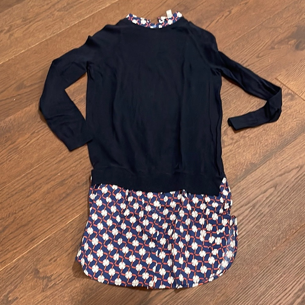 Carven Navy Sweater Dress Size Small