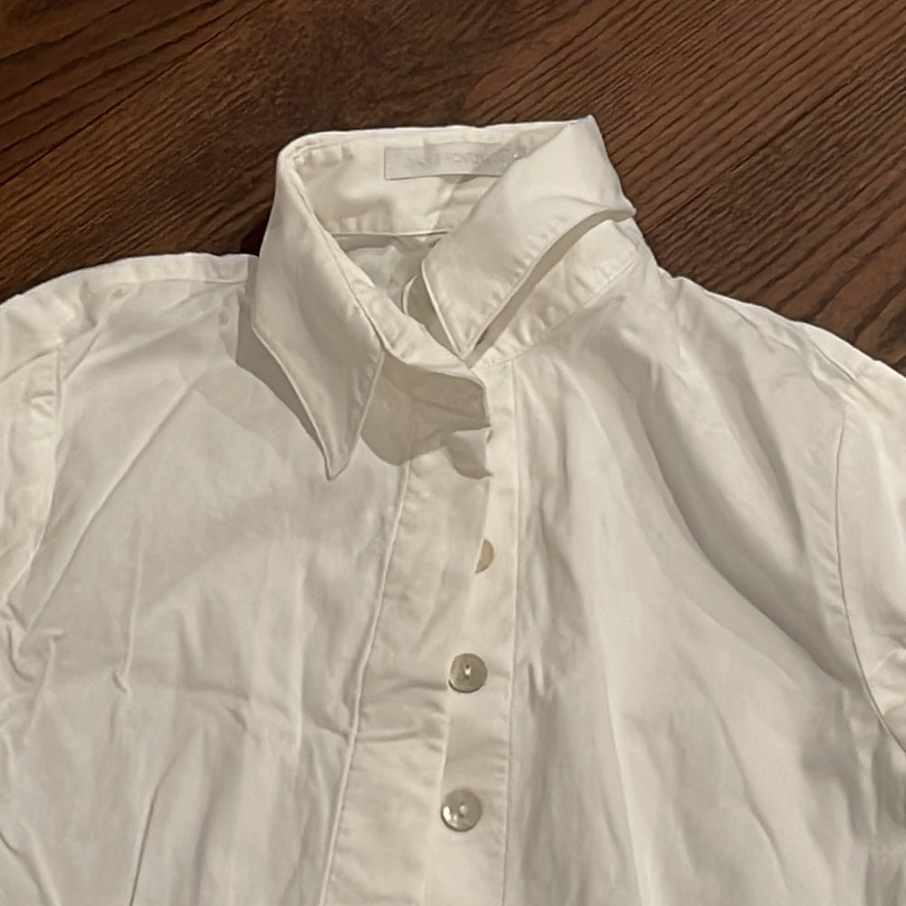 Anne Fontaine White Blouse Size 38