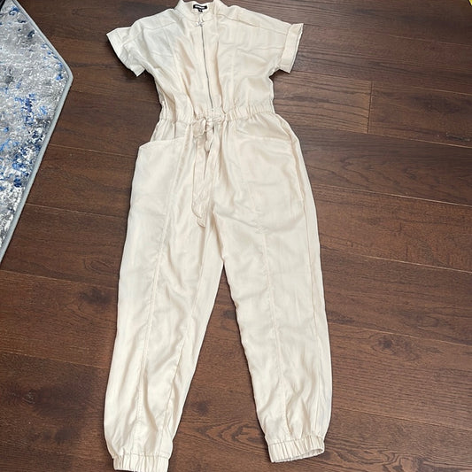 Express Cream Jumpsuit Size XS