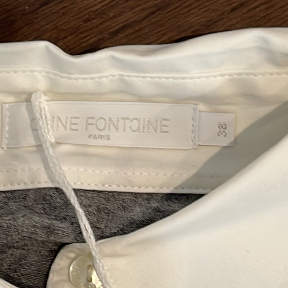 Anne Fontaine Grey Blouse Size 38 (US Size 4-6)