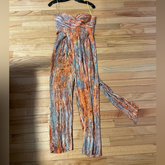 Catherine Maladrino Multicolored Jump Suit Size 2