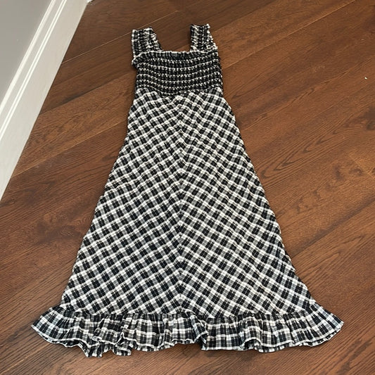 Ganni Black and White Long Maxi Dress Size 38 (US 4-6)