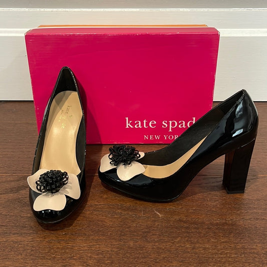 Kate Spade Women’s Black Patent Leather Pumps Size 7.5