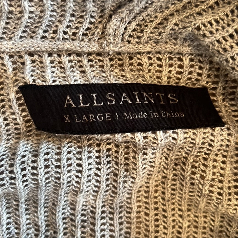 AllSaints Woman’s Grey Sweatshirt Size Extra Large