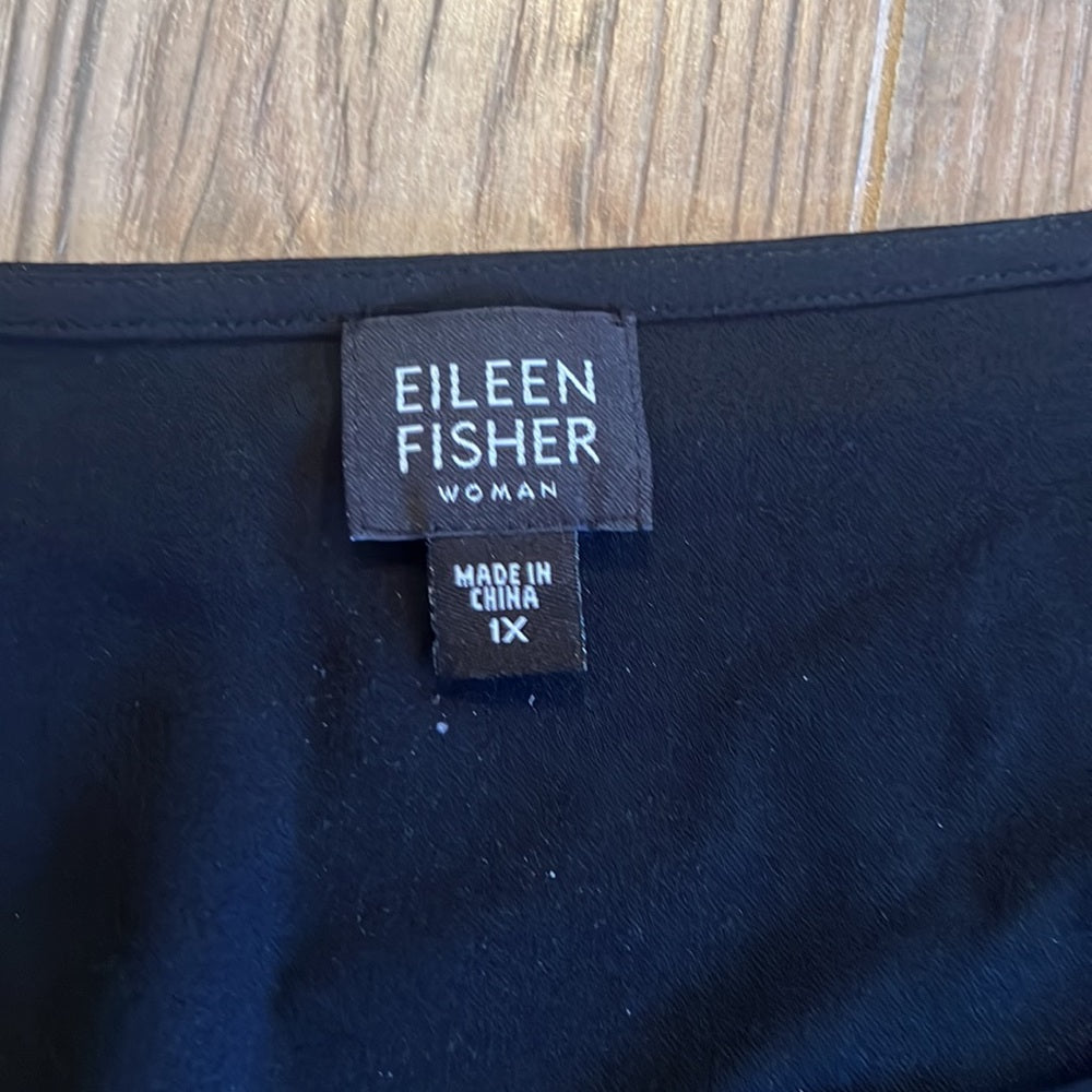 Eileen Fisher Woman’s Black Cardigan Size 1X