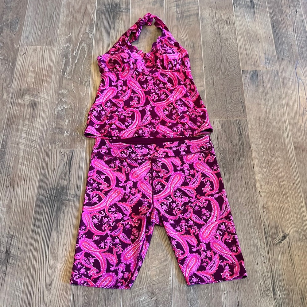 COOLIBAR Woman’s Pink 2-Piece Set Short Size XL Top Size Large