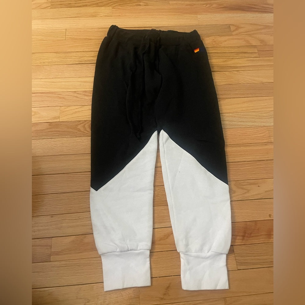 Aviator Nation Black and White Sweatpants Size XS