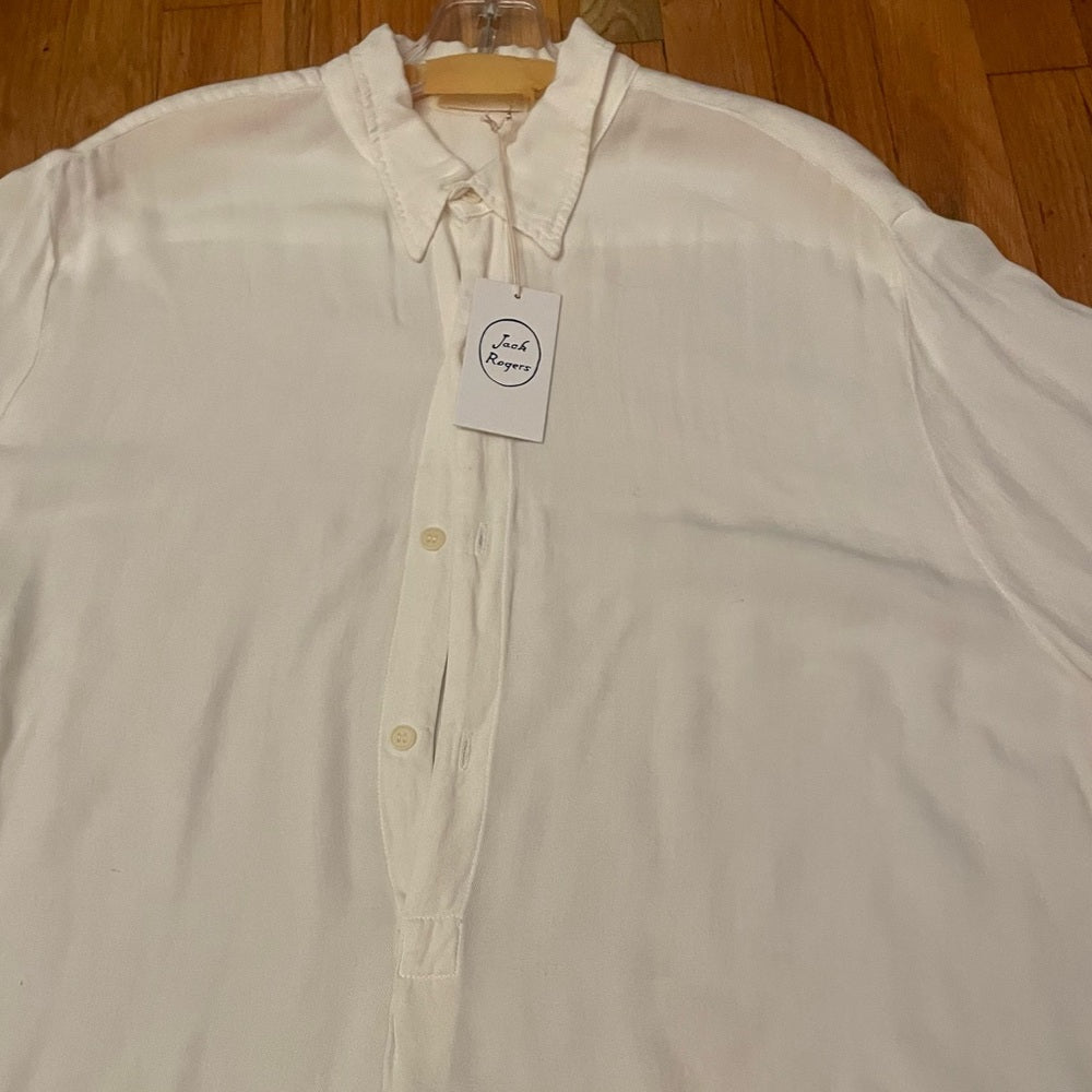 Jack Rogers White Button Up Shirt Size Medium