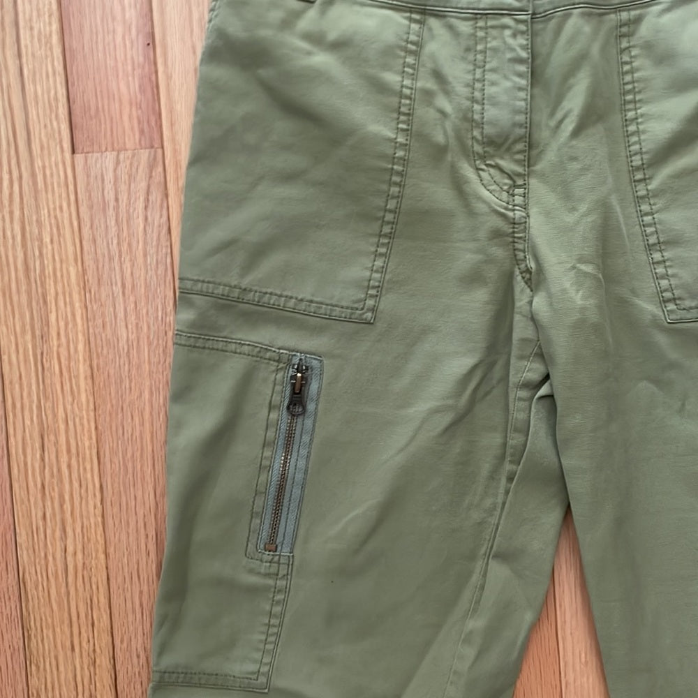 The Limited Stretch Green Cargo Pants Size 8