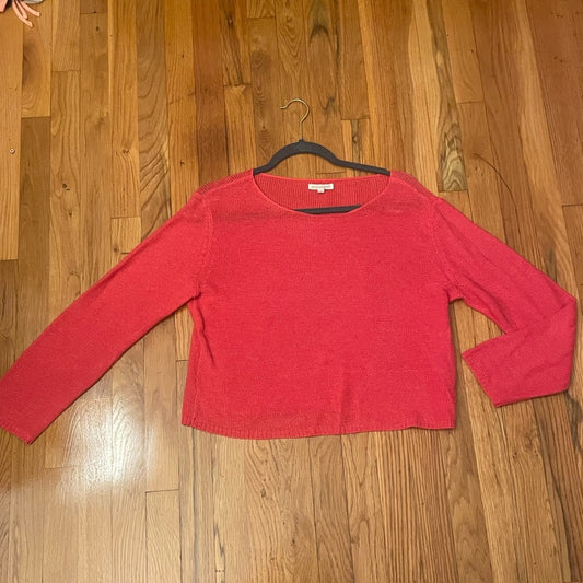 Eileen Fisher Salmon Sweater Size Small