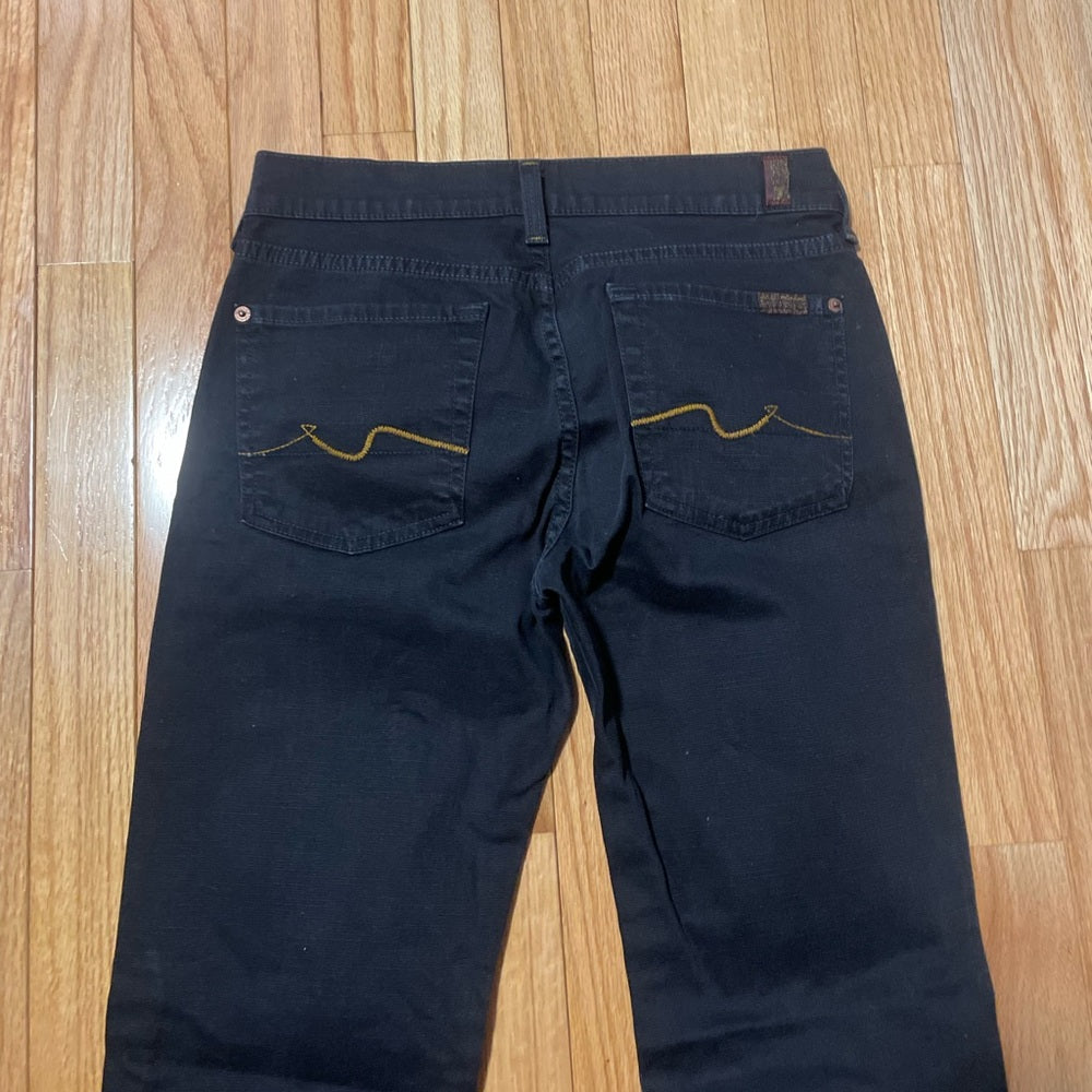 For All Mankind Women’s Black Jeans Size 27