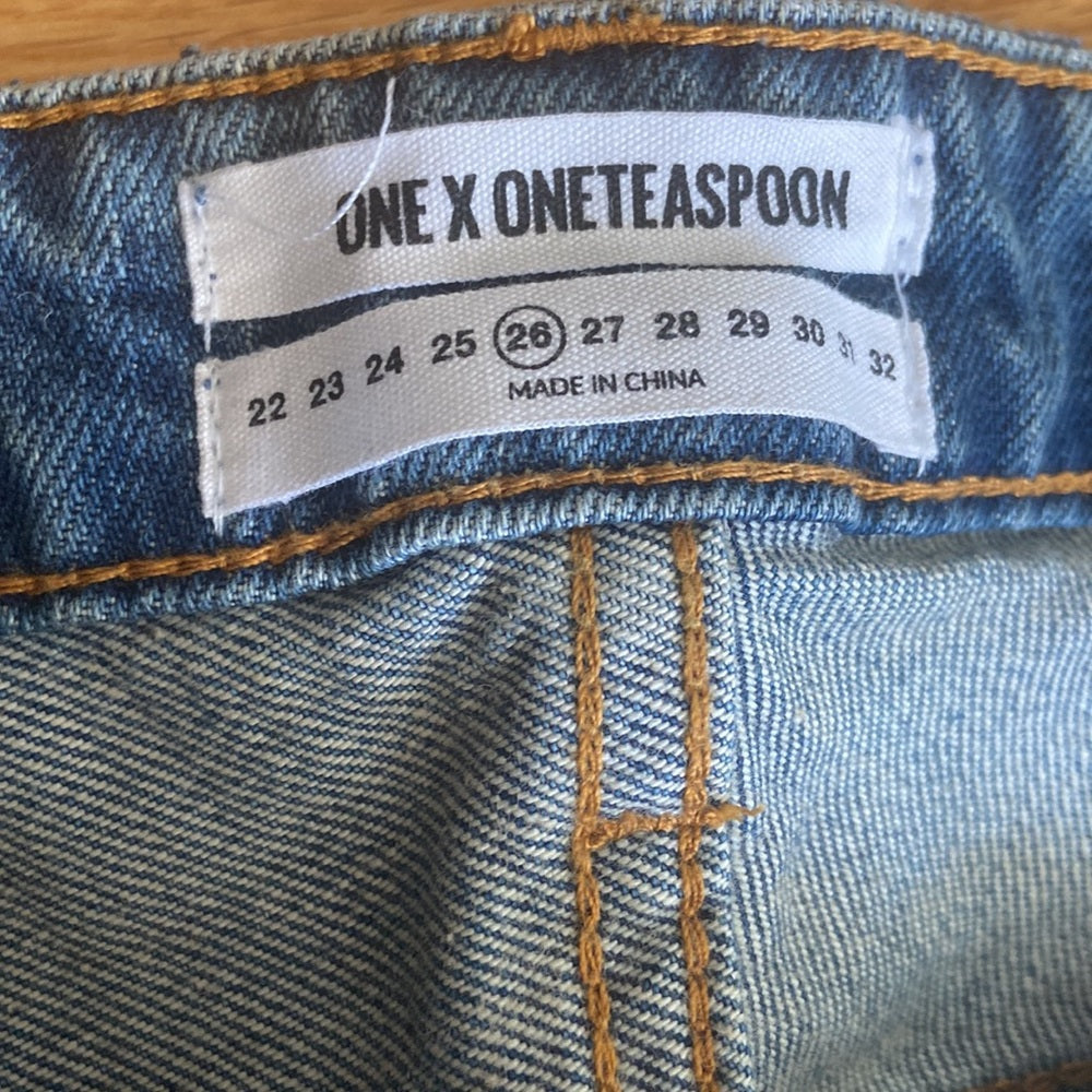 Womens One x one teaspoon jeans. Blue. Size 26