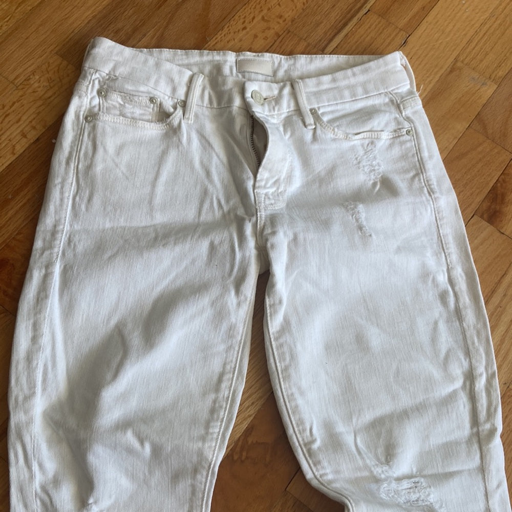 Women’s Mother jeans. White. Size 26