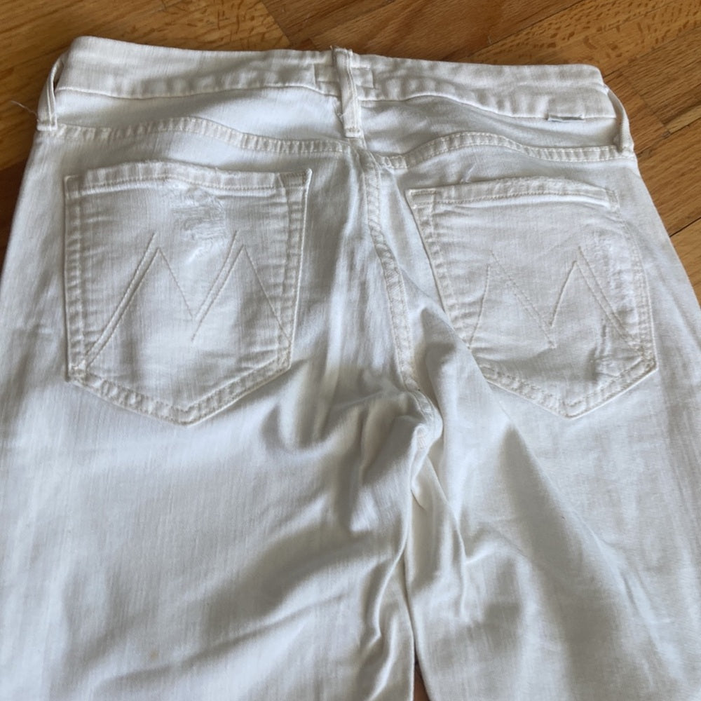 Women’s Mother jeans. White. Size 26