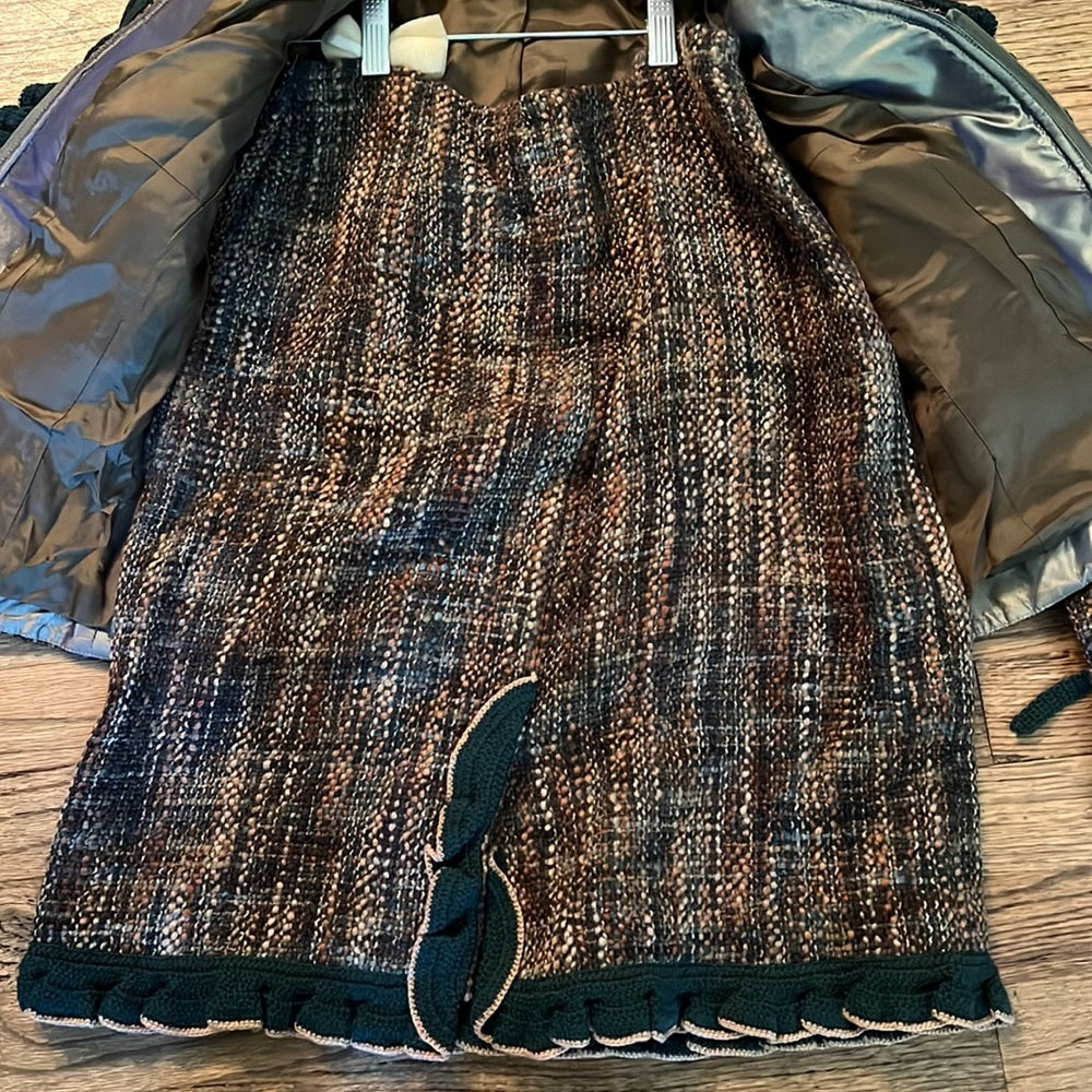 rickie freeman Teri Jon skirt suit size 10