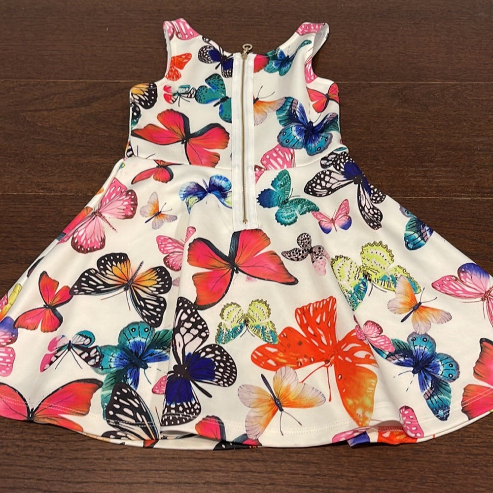 Hannah Banana Butterfly Girls Sleeveless Dress Size 6