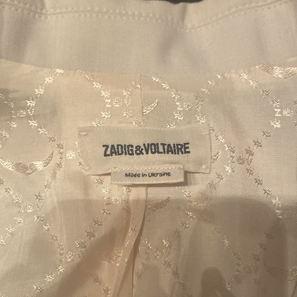 Zadig & Voltaire Women’s Cream Size 38 Blazer