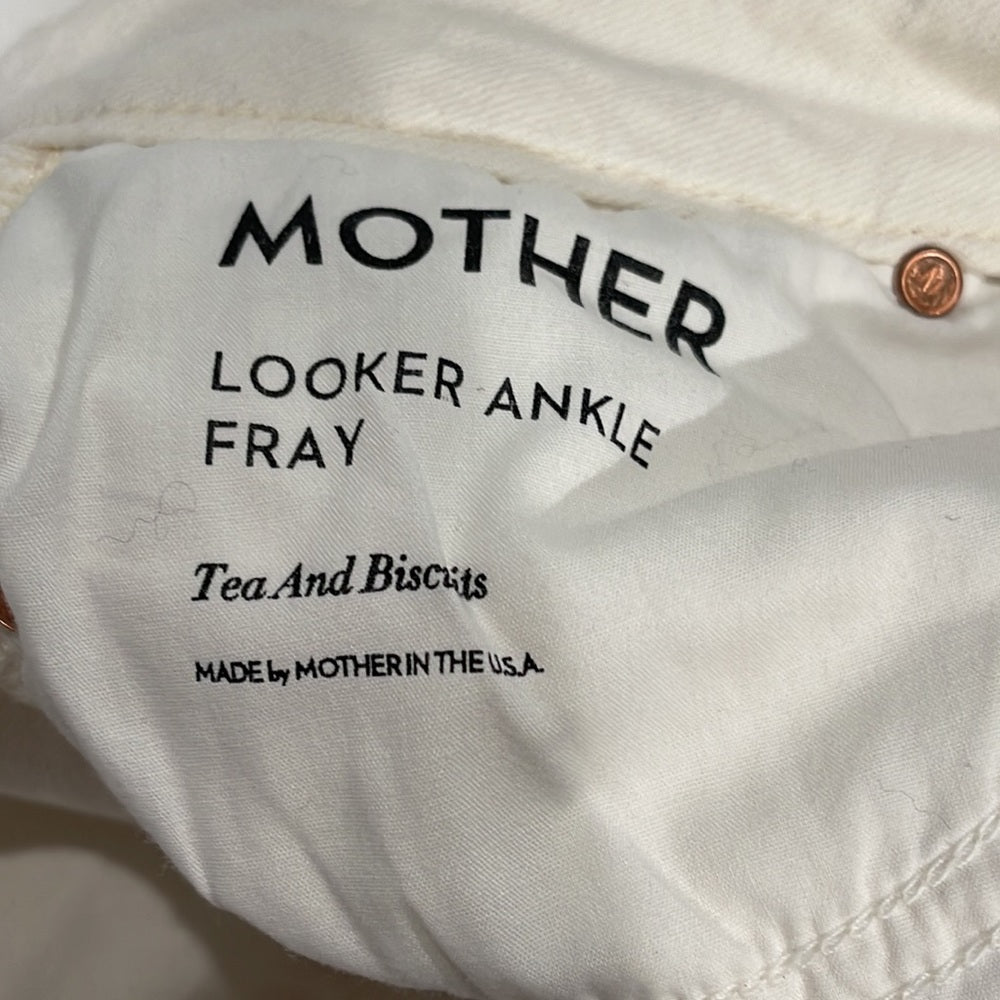 Women’s Mother jeans. White. Size 26