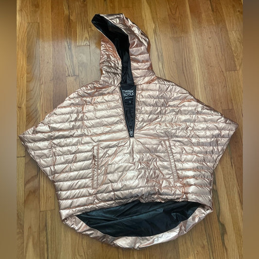 NWT Think Royln Rose Gold Puffer Vest Size XS/S