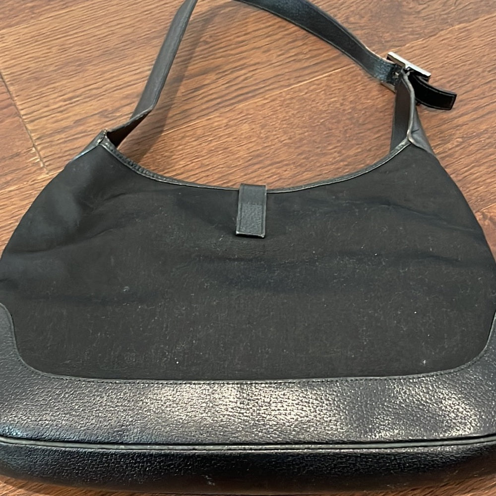 Gucci Women’s Jackie O Black Nylon and Leather Bag