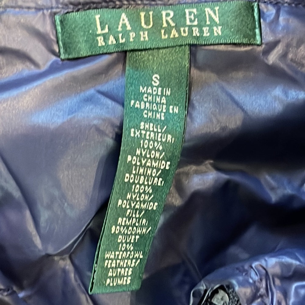 Lauren Ralph Lauren Women’s Navy Puffer Jacket Size Small