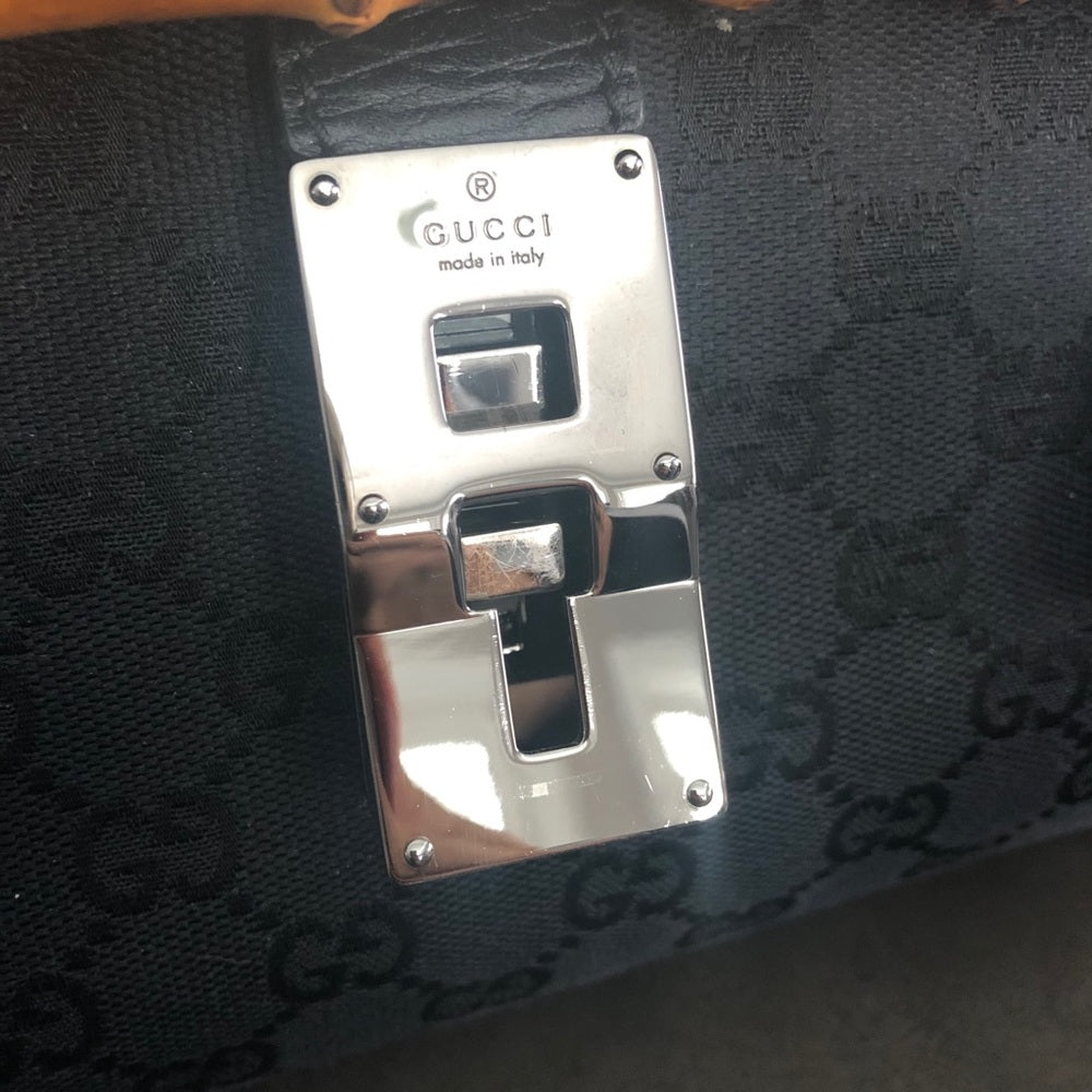 Gucci Bamboo Bullet Bag GG Canvas Medium