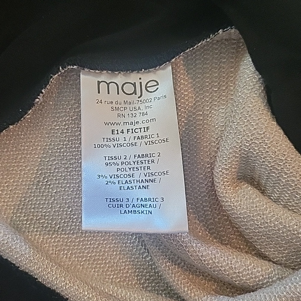 Maje Women's Sequins Tank Top Size 2