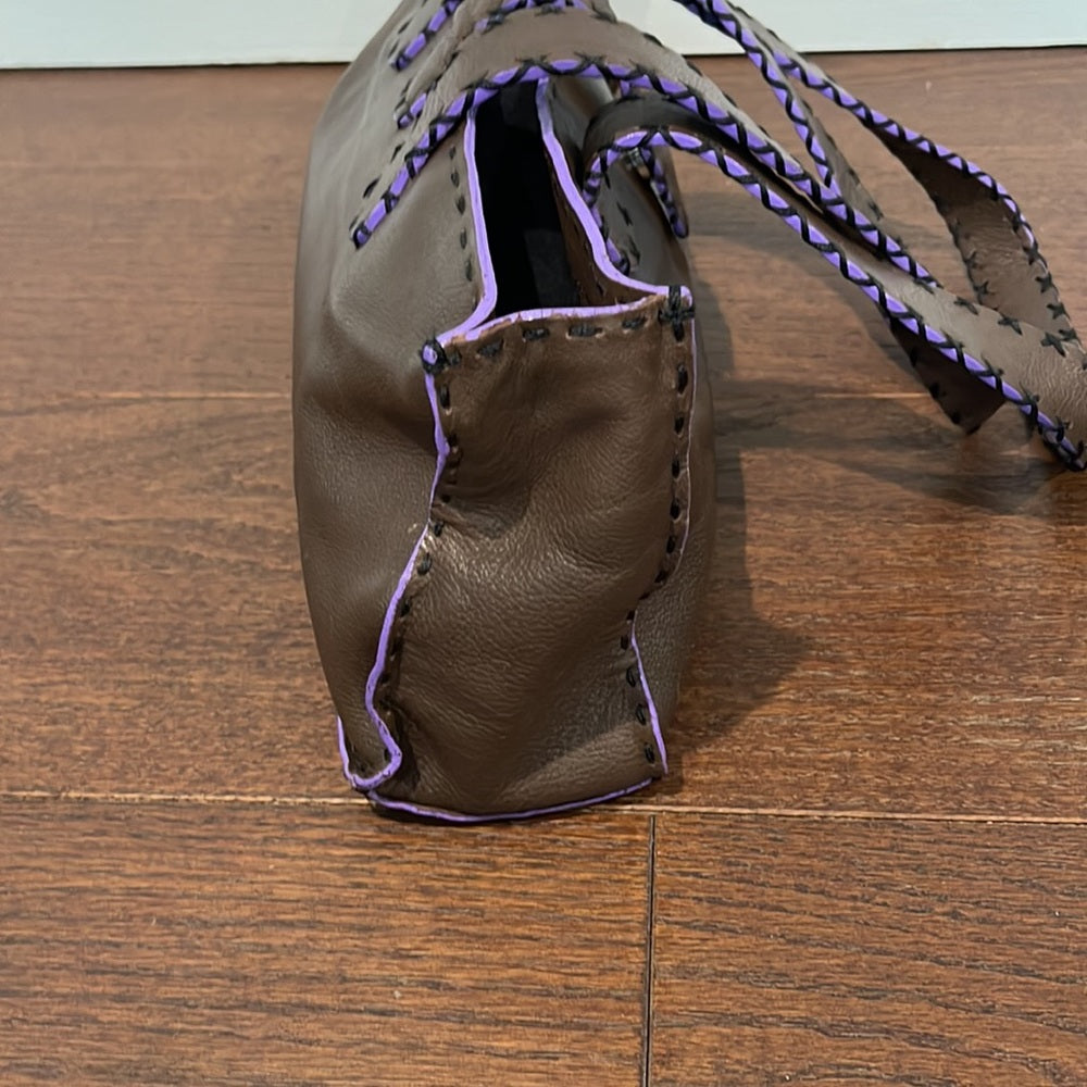 RD2 Women’s Brown and Purple Shoulder Bag