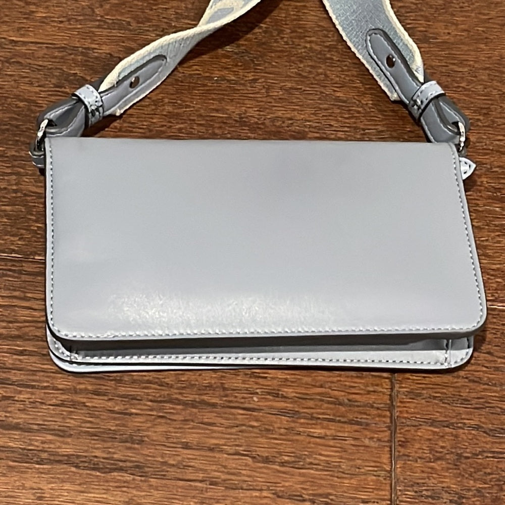 Stella McCartney Light Blue Wallet on A Strap Bag