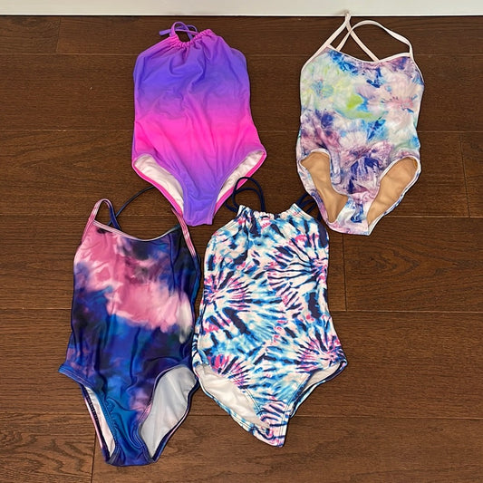 Girls Bundle of Size 8 One Piece Bathing Suits