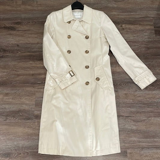 Banana Republic Women’s Cream Coat w/ Adjustable Belt - S