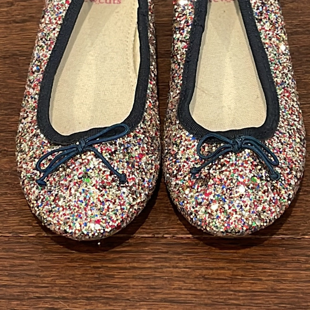 Crewcuts Girls Sparkly Ballet Flats Size 13