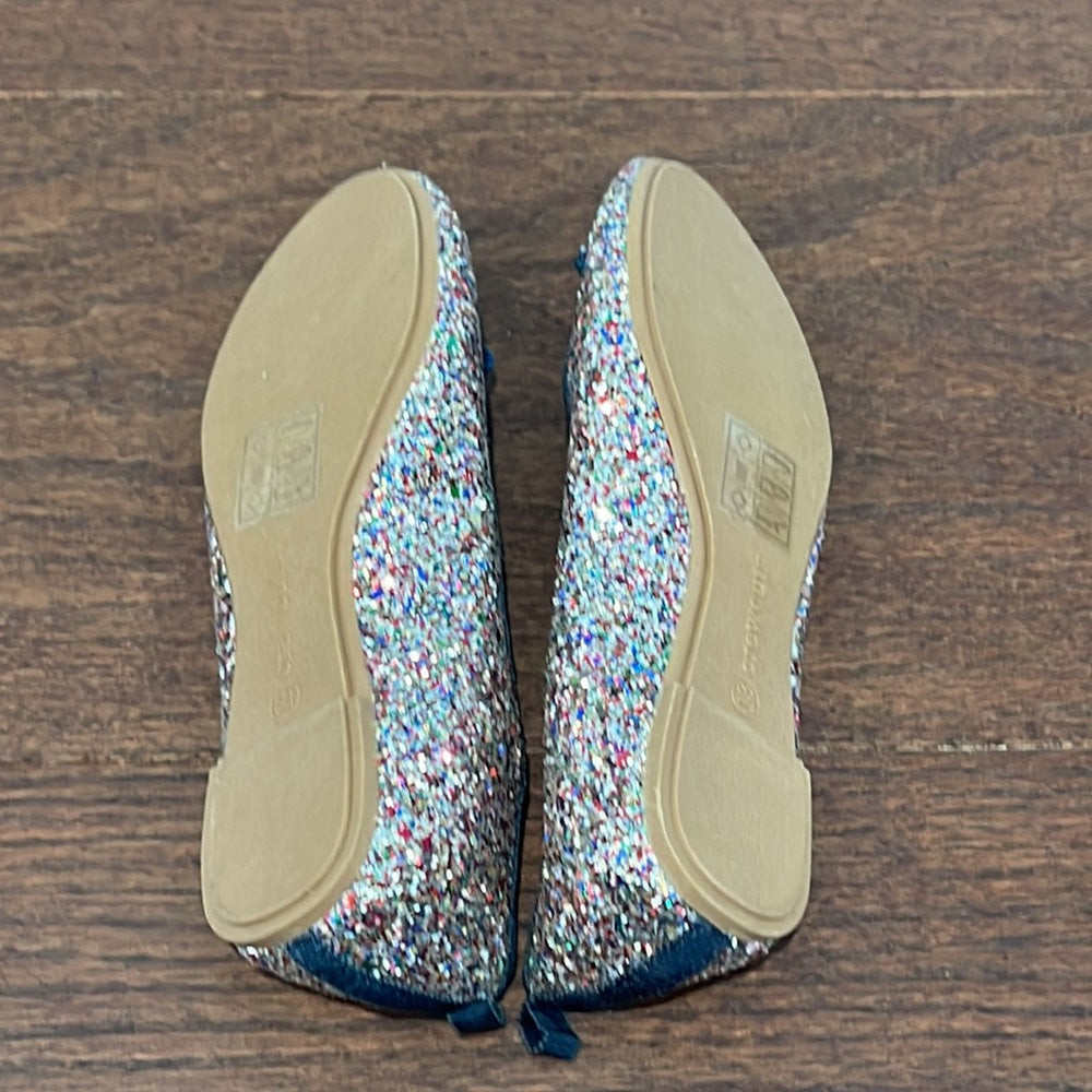 Crewcuts Girls Sparkly Ballet Flats Size 13