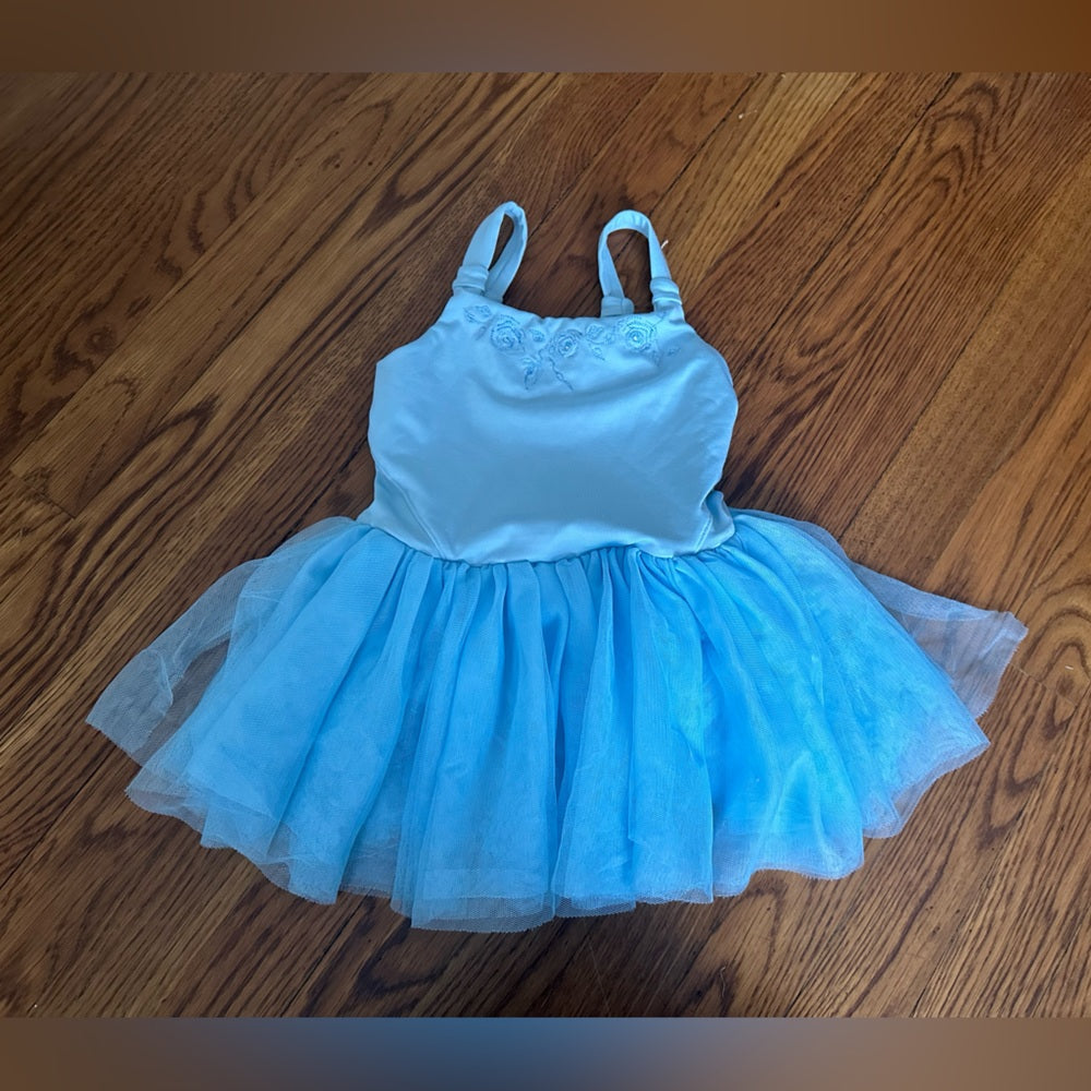 Bloch Girls Blue Leotard Dress Size 6x-7