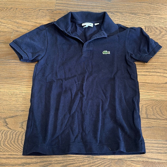 Lacoste Boys Simple Navy Polo - Size 8