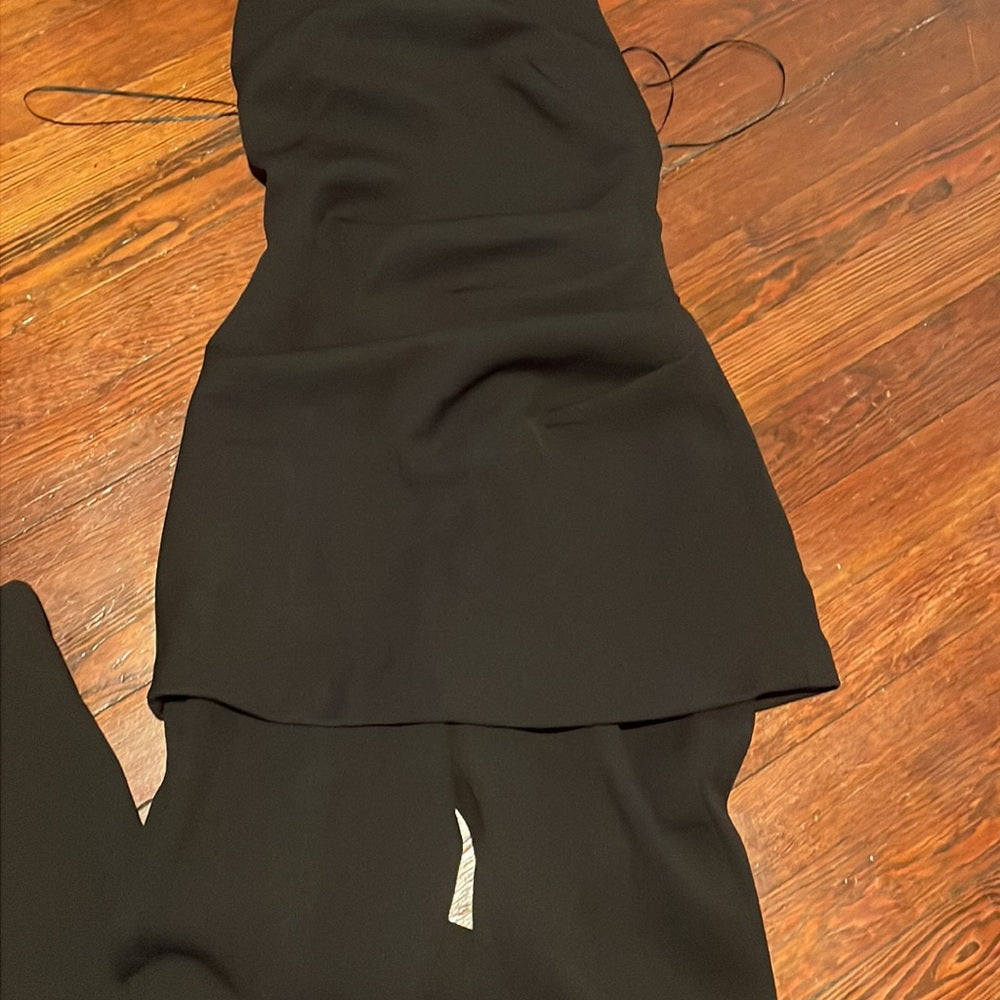 MISHA Women’s Black Pant Jumpsuit with open Back Size US 2
