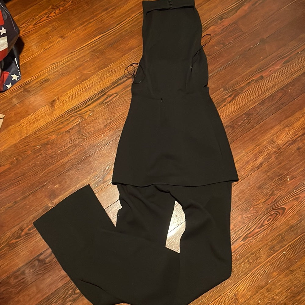 MISHA Women’s Black Pant Jumpsuit with open Back Size US 2