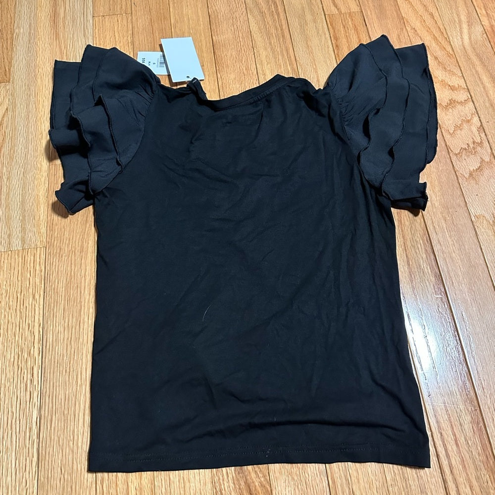 NWT Katie J NYC Black Blouse Size Small