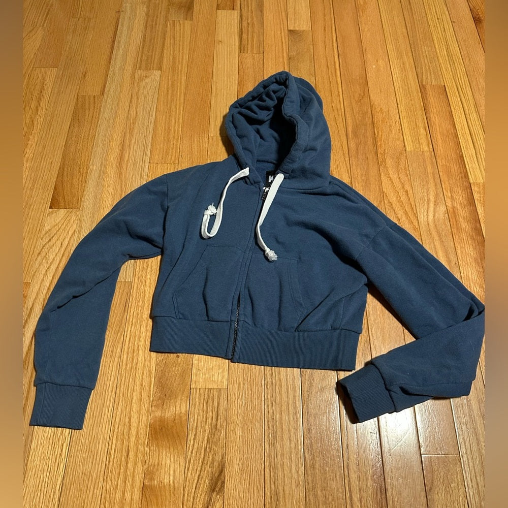 Katie J NYC Kids Blue Zip Up Hoodie Size Large