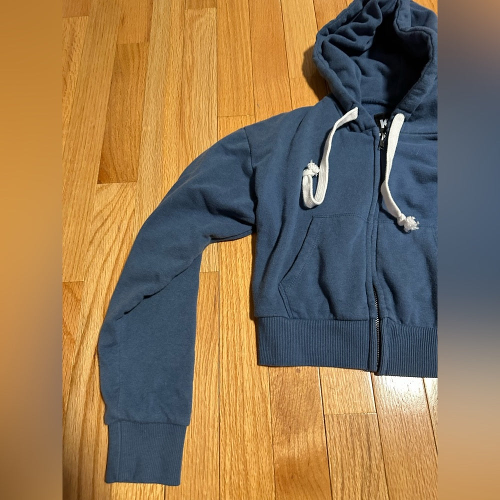 Katie J NYC Kids Blue Zip Up Hoodie Size Large