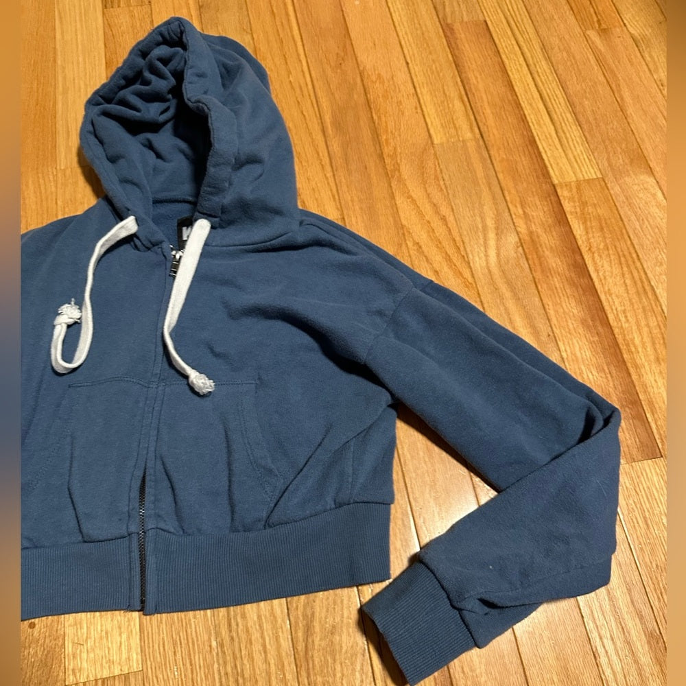 Katie J NYC Kids Blue Zip Up Hoodie Size Large