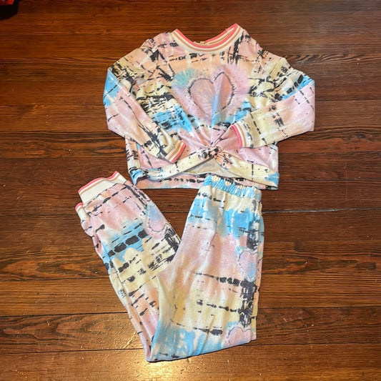 Baby Sara kids two piece tie dye set Size 6X