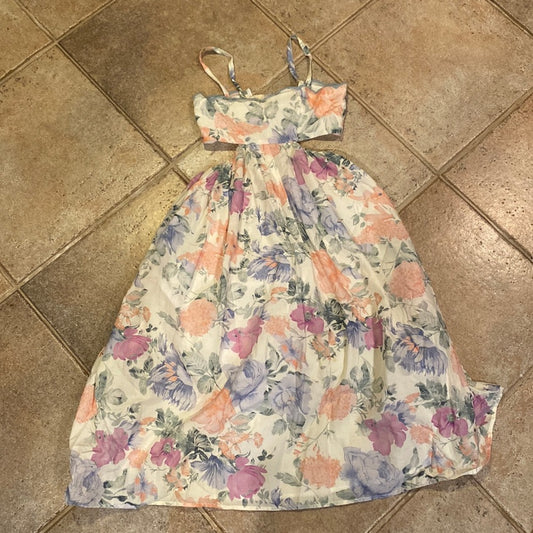 Marlo kids long cutout floral dress size 6/7