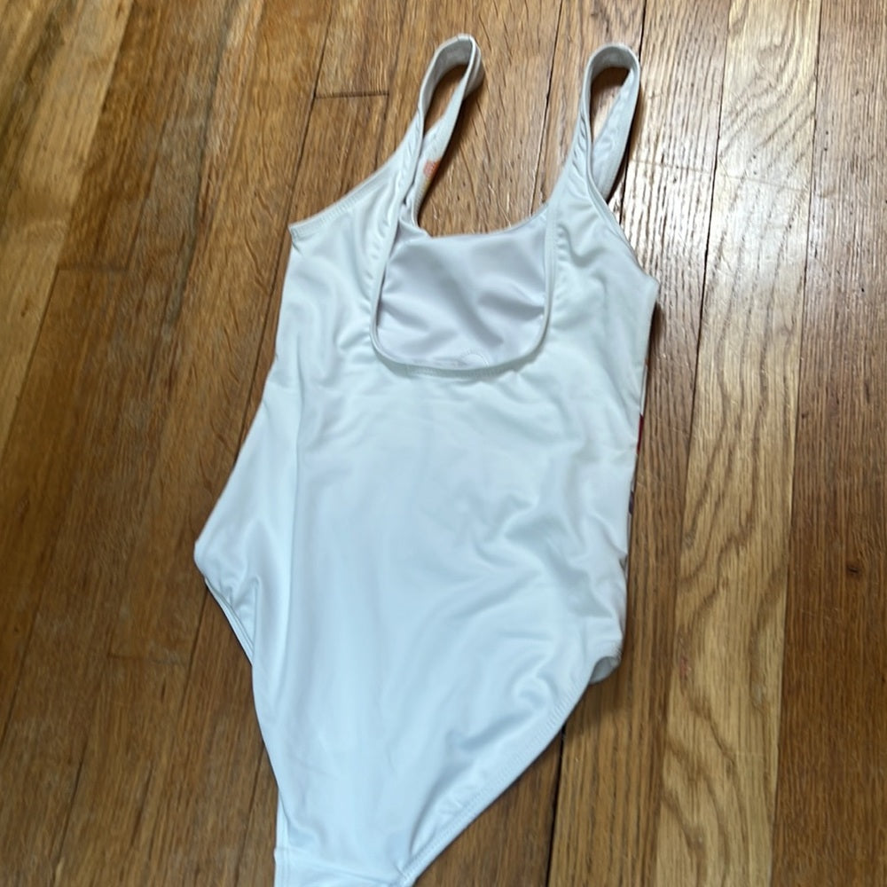 NWT Stella Cove Kid’s White One Piece Bathing Suit Size 8y