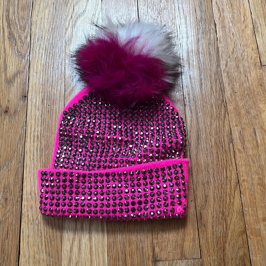 Maniére Kid’s Hot Pink Sparkly Hat