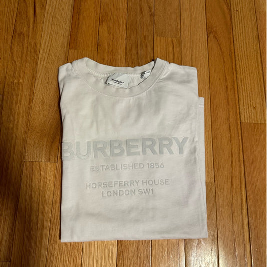 Burberry White Tee Shirt Size 14 Y