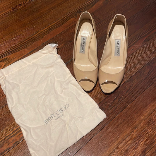 Jimmy Choo Women’s Nude Heels Size 39