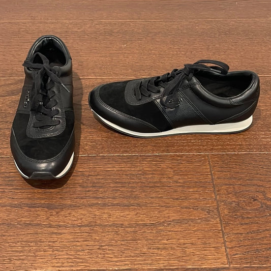 Coach Women’s Black Leather and Suede Sneakers Size 8