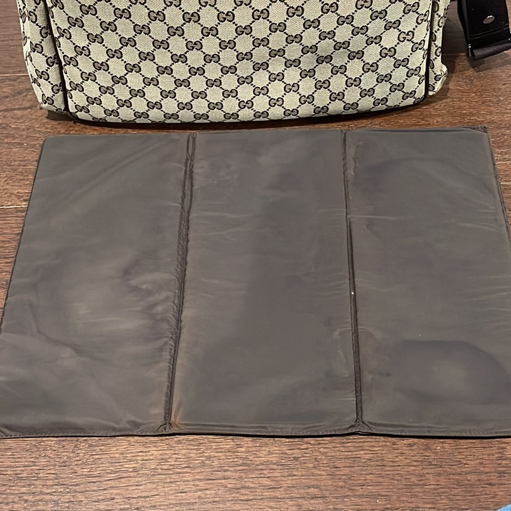 Gucci Beige/Brown GG Canvas Diaper Bag